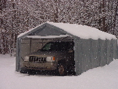 1 car with jeep in snow